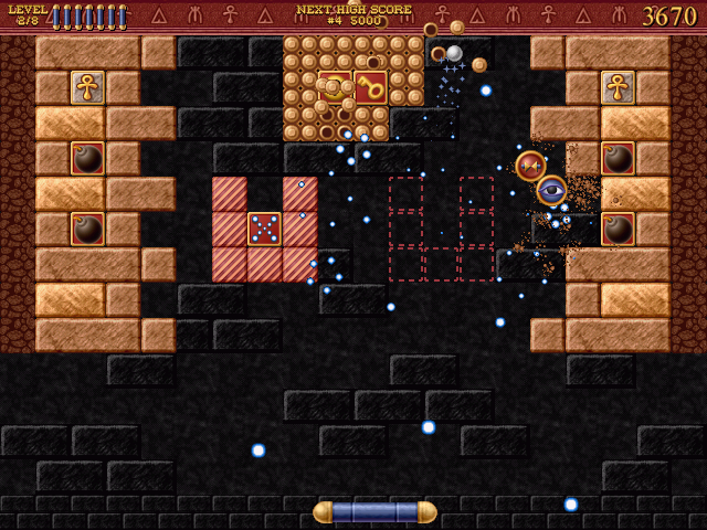 Bricks of Egypt (Windows) screenshot: Level Pack 2 - Level 2
