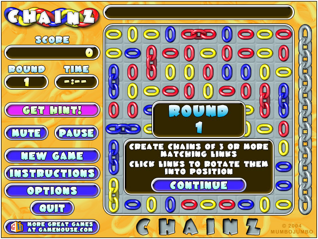 Chainz (Windows) screenshot: Begin of Level 1
