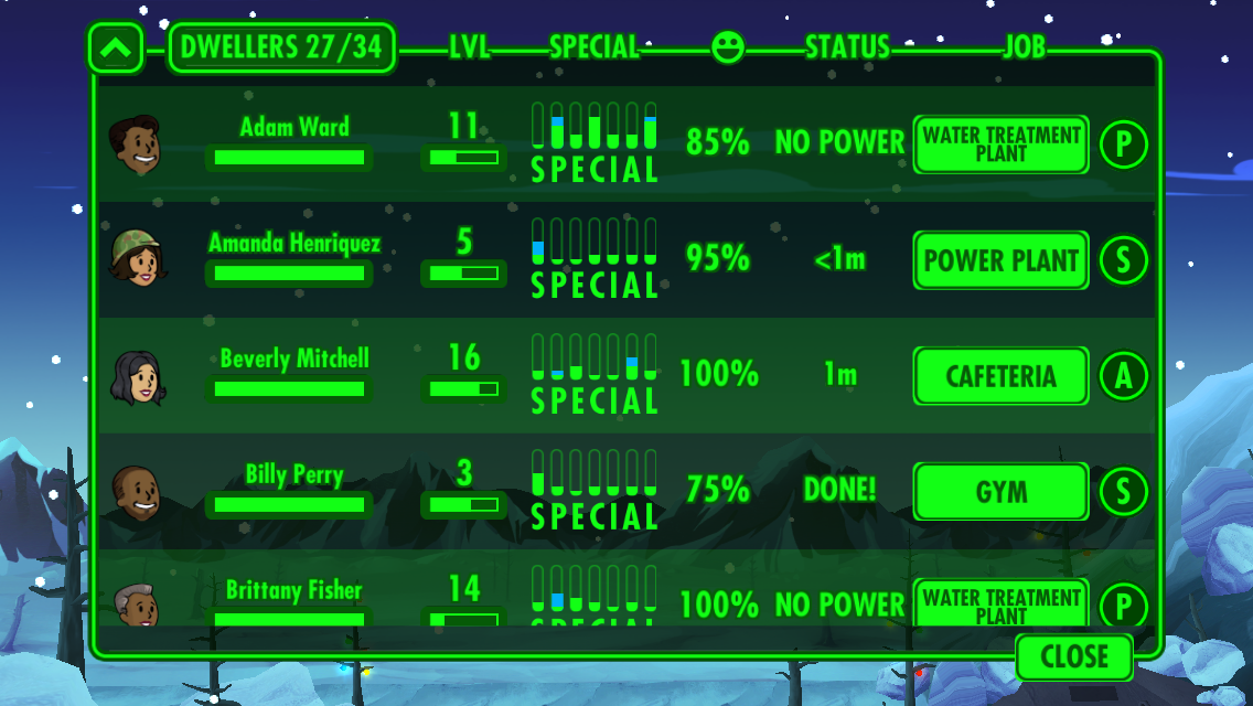 Screenshot of Fallout Shelter (iPhone, 2015) MobyGames
