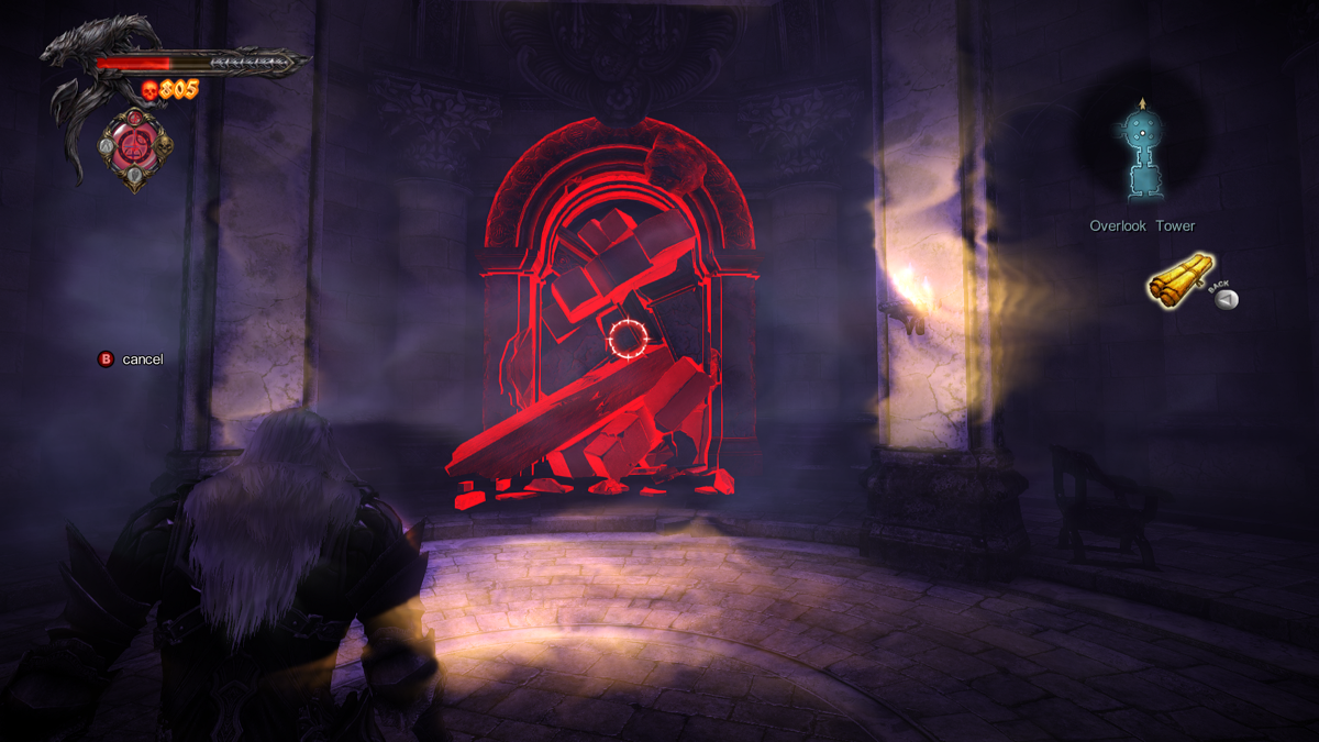 Castlevania: Lords of Shadow 2 - Revelations (Windows) screenshot: With the new Timeless Vision ability Alucard can restore the state of certain objects