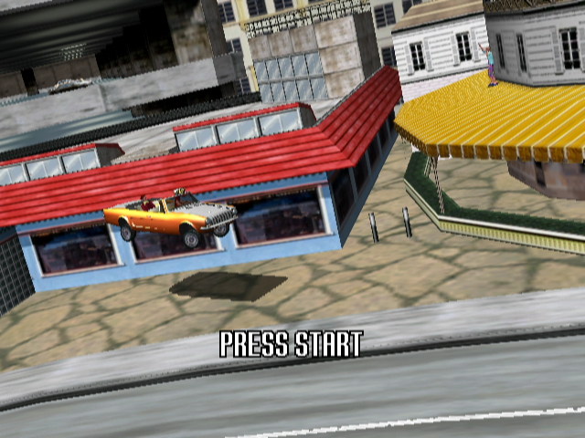 Crazy Taxi (GameCube) screenshot: Attract Mode