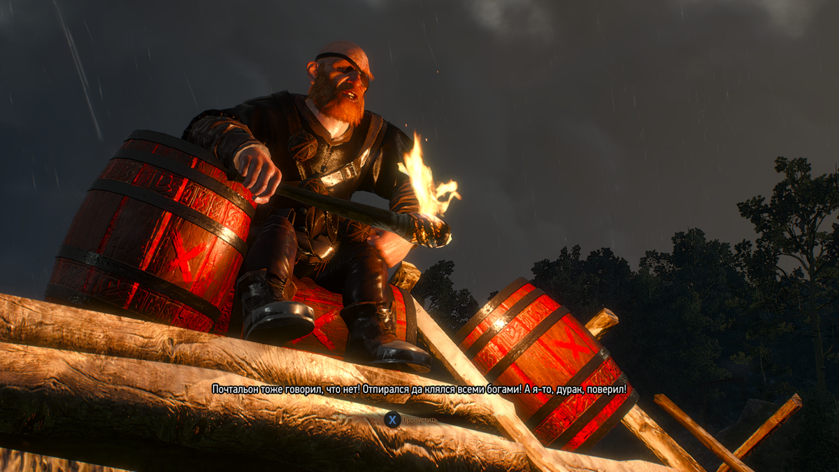 The Witcher 3: Wild Hunt - Hearts of Stone (Windows) screenshot: And he is a demolition man