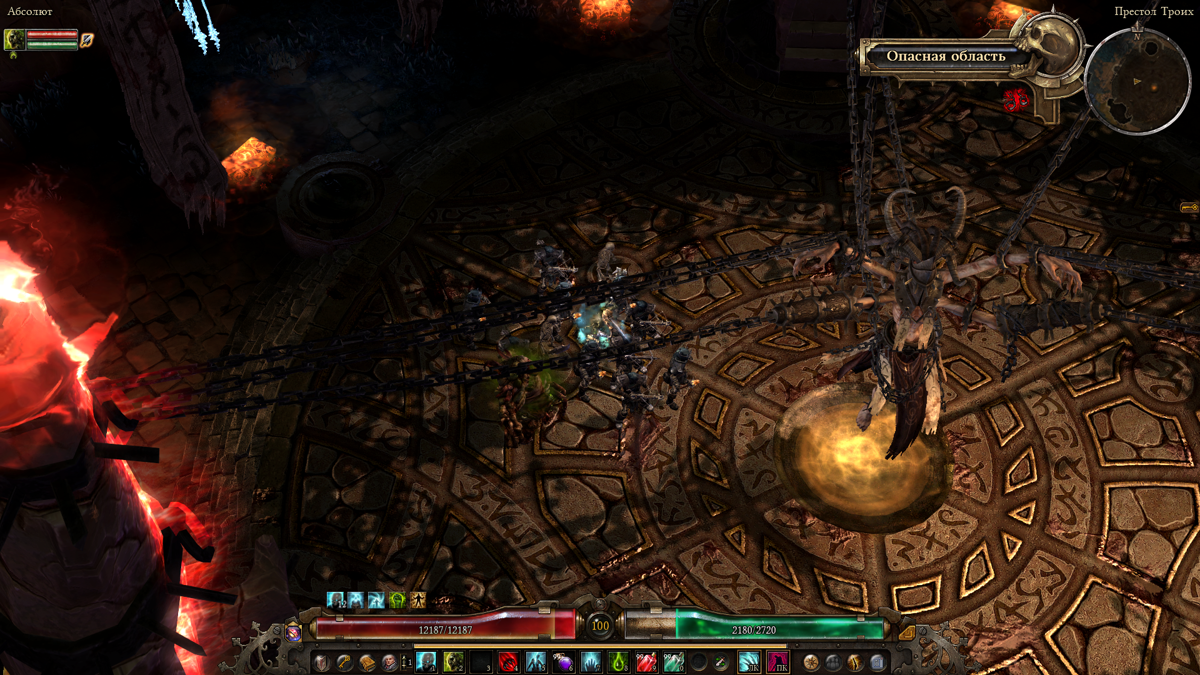 Grim Dawn: Forgotten Gods (Windows) screenshot: Korvaak, the Eldritch Sun (Boss)