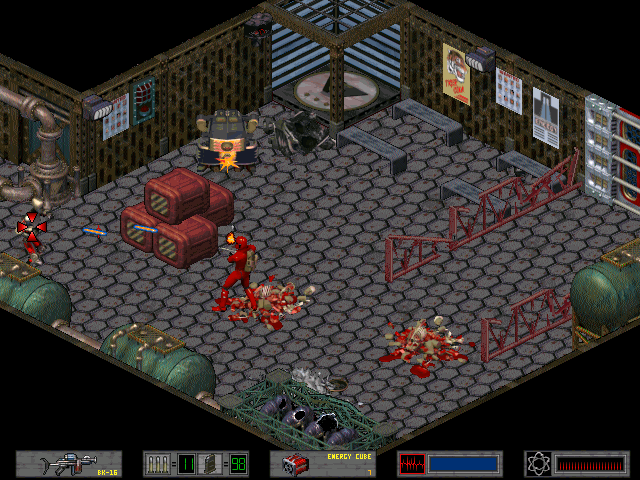 Crusader: No Regret (DOS) screenshot: Warehouse.