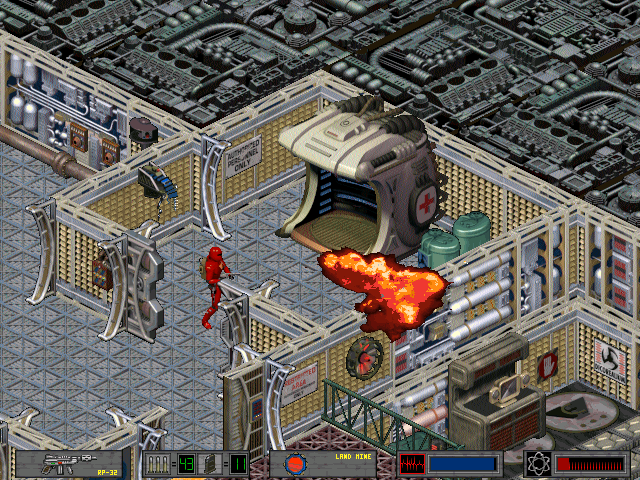 Crusader: No Regret (DOS) screenshot: Health station.