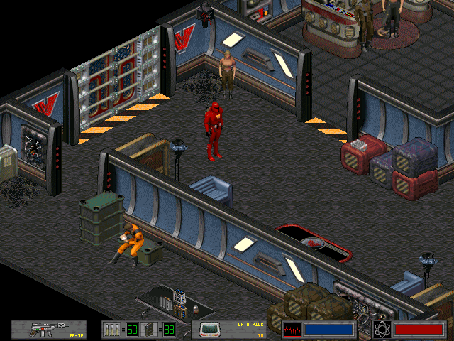 Crusader: No Regret (DOS) screenshot: Rebel base.