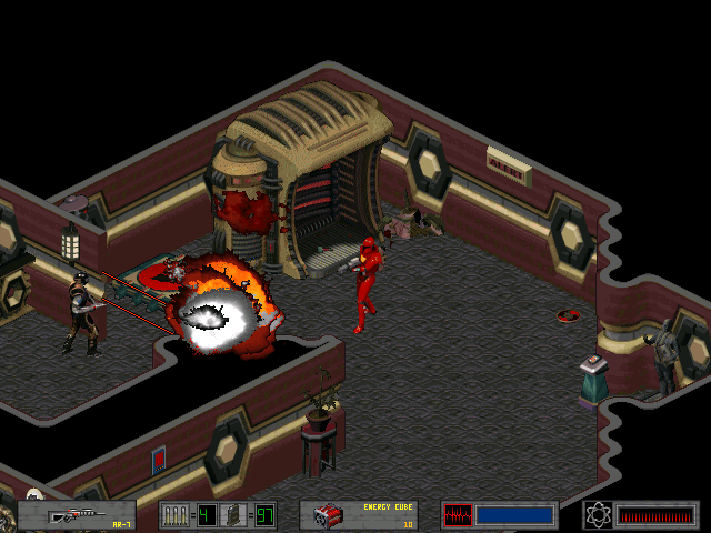 Crusader: No Regret (DOS) screenshot: Energy station.