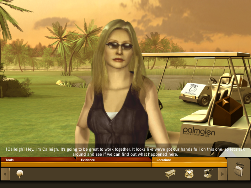 CSI: Miami (Windows) screenshot: Calleigh is your partner on the first case
