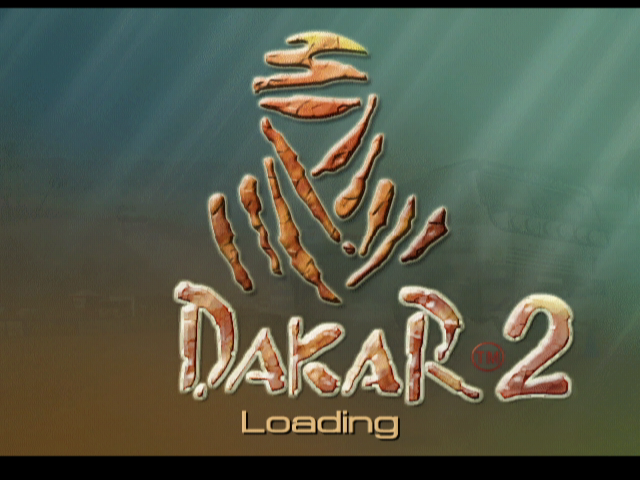 Dakar 2: The World's Ultimate Rally (GameCube) screenshot: Title/Loading Screen