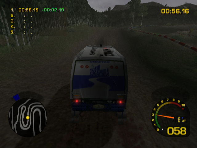 Dakar 2: The World's Ultimate Rally (GameCube) screenshot: The trucks spew diesel soot into the air.