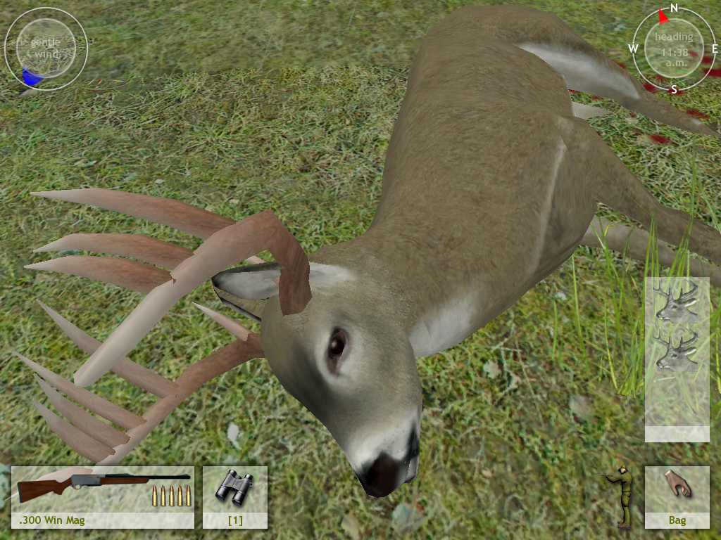 Hunting Unlimited 3 (Windows) screenshot: A close-up shot of a nice white-tailed deer