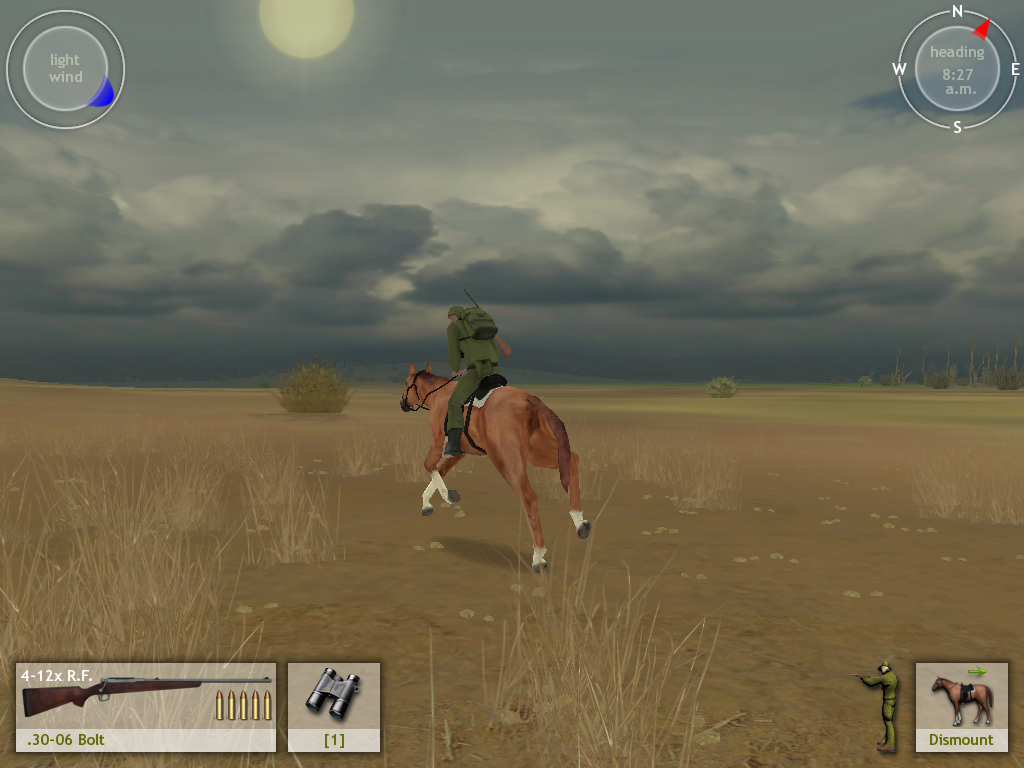 Hunting Unlimited 3 (Windows) screenshot: Am I hunting, or am I in a horse race?