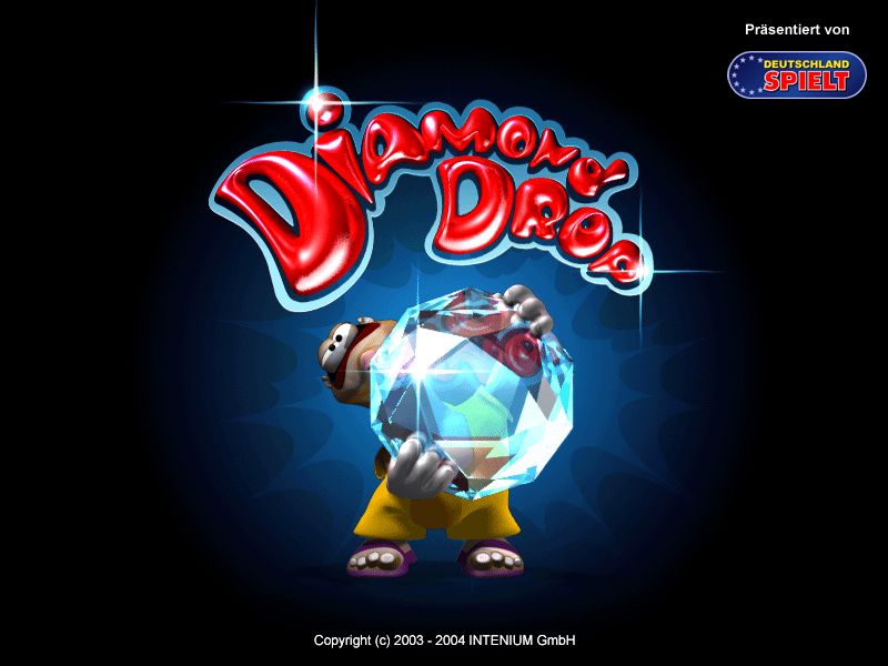 Diamond Drop (Windows) screenshot: Title screen