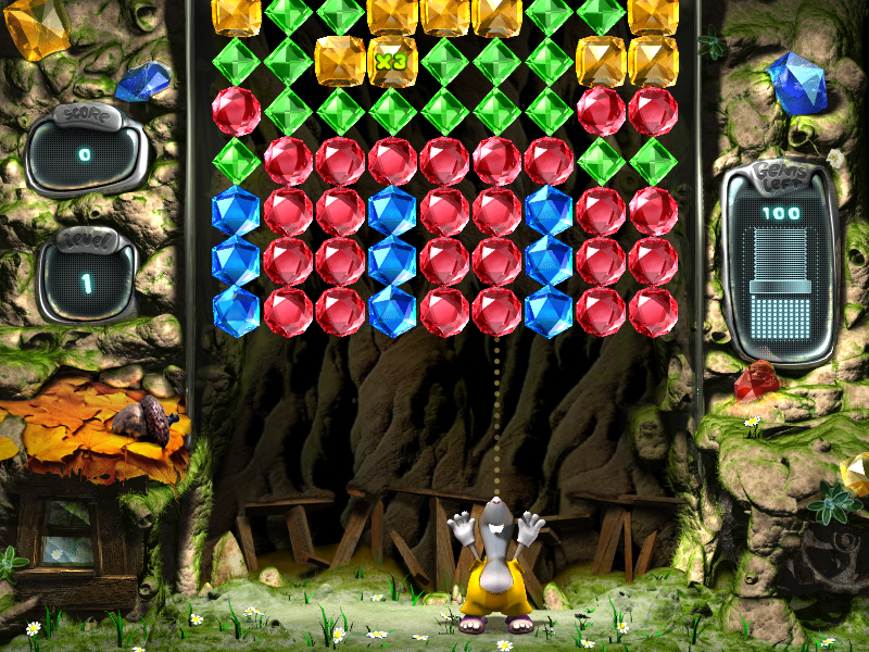 Diamond Drop (Windows) screenshot: Begin Level 1