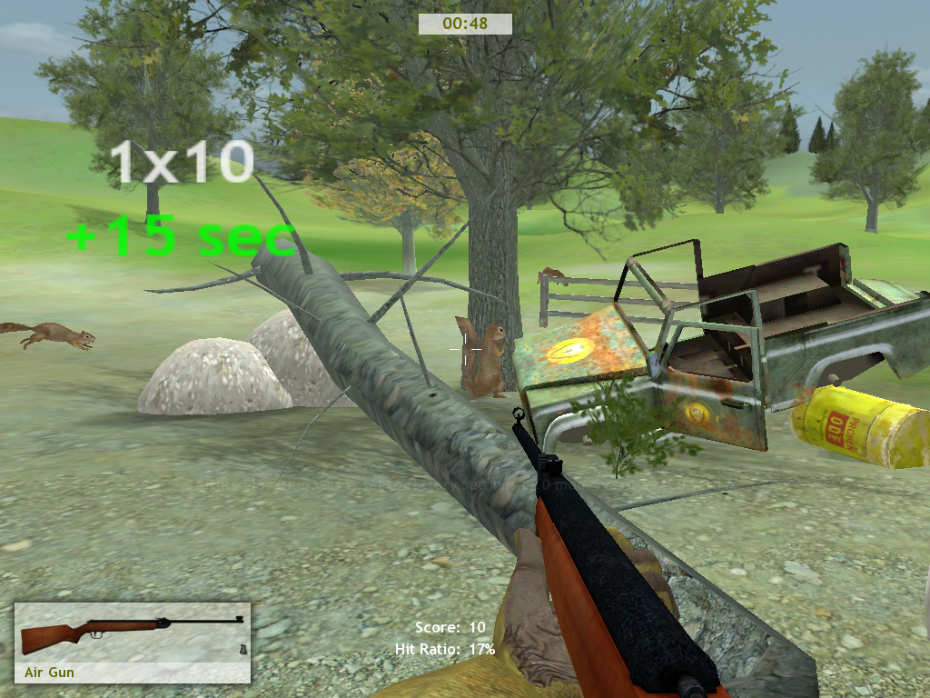 Hunting Unlimited 3 (Windows) screenshot: And yet another mini game... Squirrel Bash (same as in Hunting Unlimited 2)