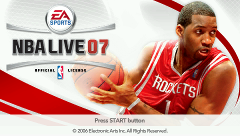 NBA Live 07 (PSP) screenshot: Title screen