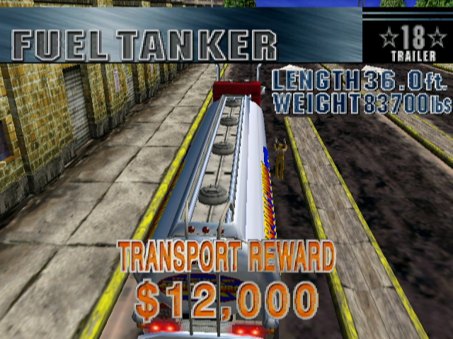 Eighteen Wheeler: American Pro Trucker (GameCube) screenshot: Your first haul.