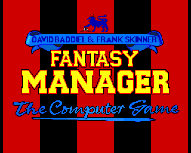 Fantasy Manager: The Computer Game (Amiga) screenshot: Title Screen