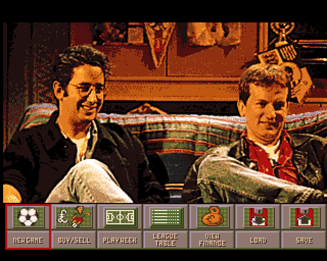 Fantasy Manager: The Computer Game (Amiga) screenshot: Main Menu