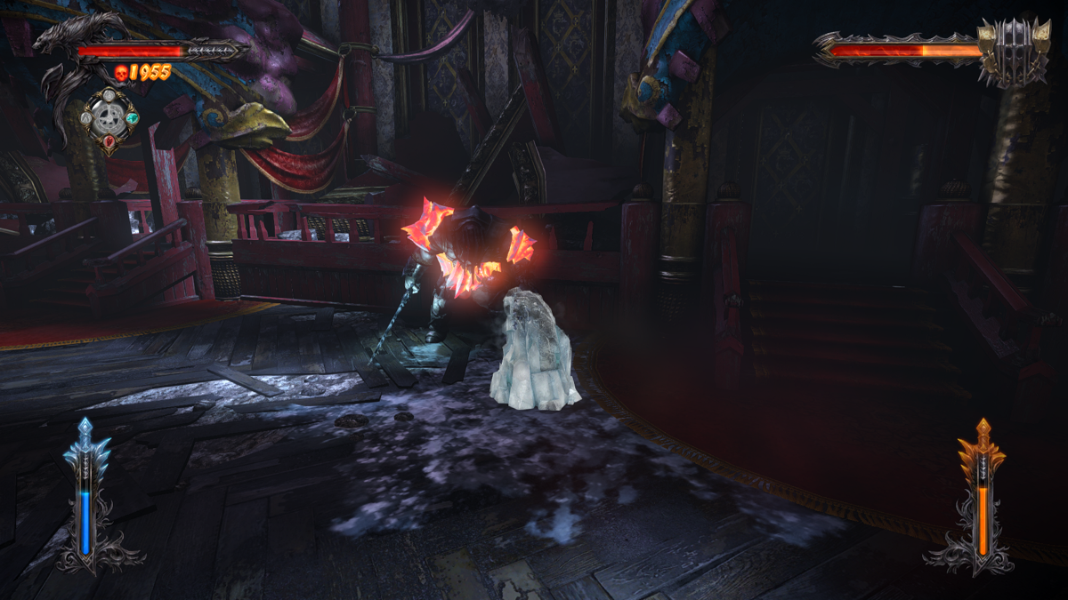 Castlevania: Lords of Shadow 2 - Revelations (Windows) screenshot: This boss can freeze Alucard