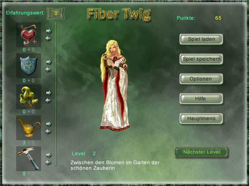 Fiber Twig (Windows) screenshot: Between Levels