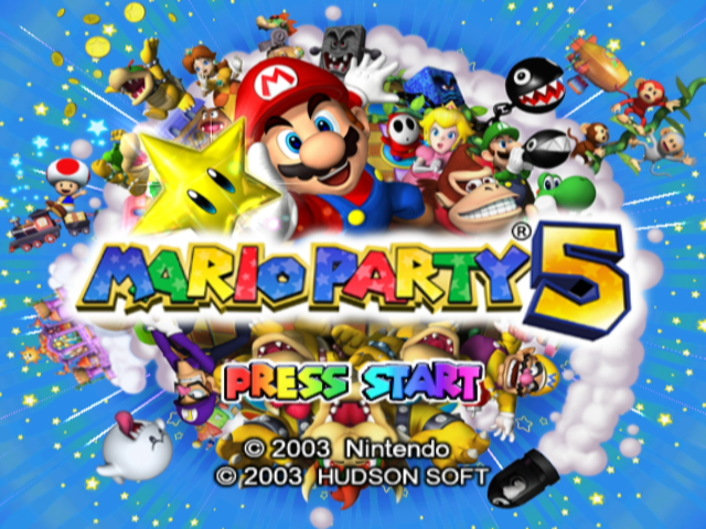 Mario Party 5 (GameCube) screenshot: Title screen
