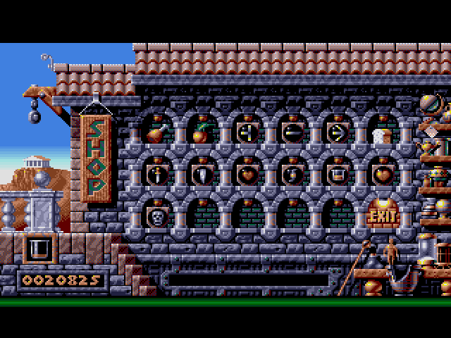 Gods (Amiga) screenshot: Shop