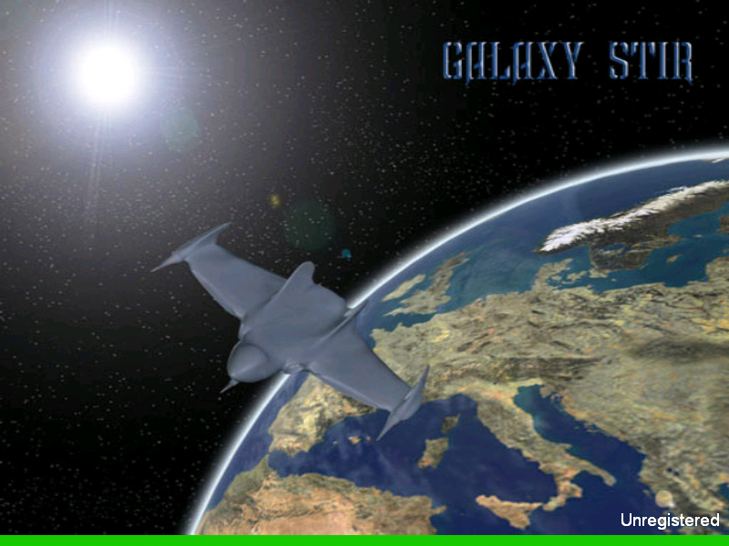 Galaxy Stir (Windows) screenshot: Title screen