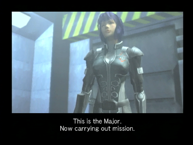 Ghost in the Shell: Stand Alone Complex (PlayStation 2) screenshot: Cut scenes between missions continue the story