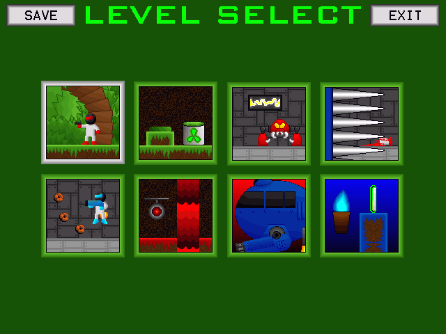 Gunner 3 (Windows) screenshot: Level selection