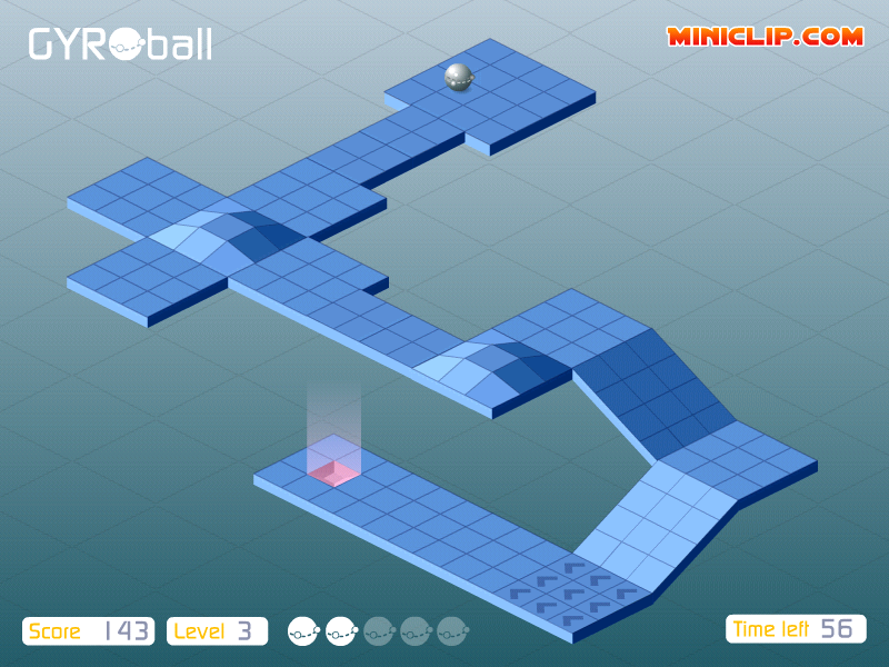 Gyroball (Windows) screenshot: Level 3