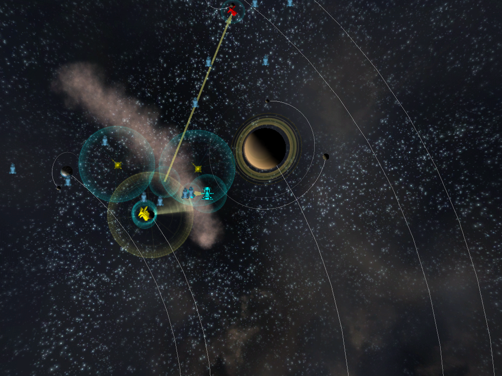 Hegemonia: Legions of Iron (Windows) screenshot: The starmap gives you the ability to easily move between locations and to easily find a target. The starmap is fully zoomable and rotatable.