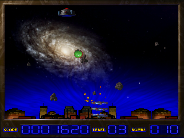 Horizon X (Windows) screenshot: Level 3 - just "collected" a bomb