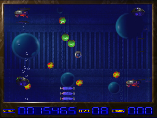 Horizon X (Windows) screenshot: Level 8 - that's insane, four enemy ships...