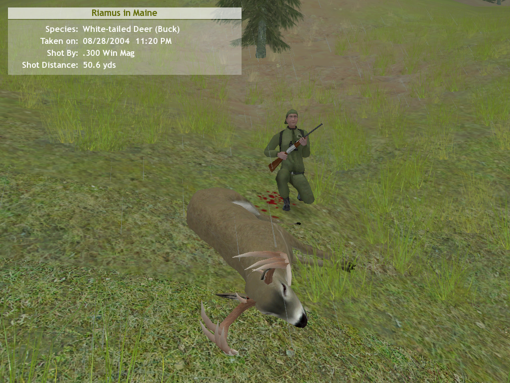Hunting Unlimited 3 (Windows) screenshot: Posing next to your kill to get that perfect picture
