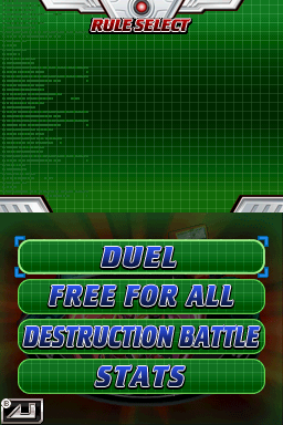Bakugan: Defenders of the Core (Nintendo DS) screenshot: Different types of battles