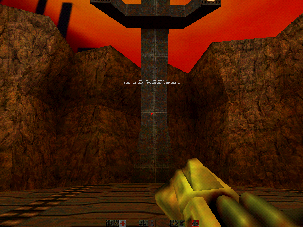 Quake II (Windows) screenshot: I'm Crazy!?
