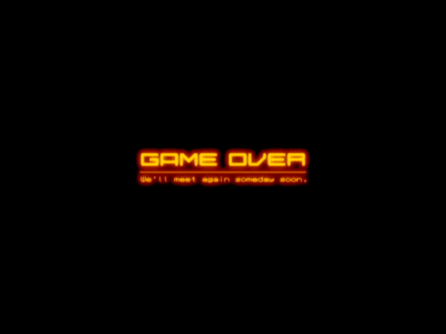 Ikaruga (GameCube) screenshot: Game over