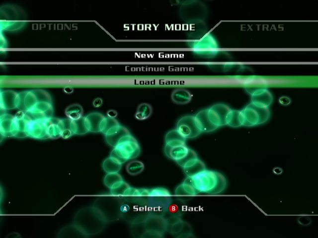 The Incredible Hulk: Ultimate Destruction (GameCube) screenshot: Main Menu