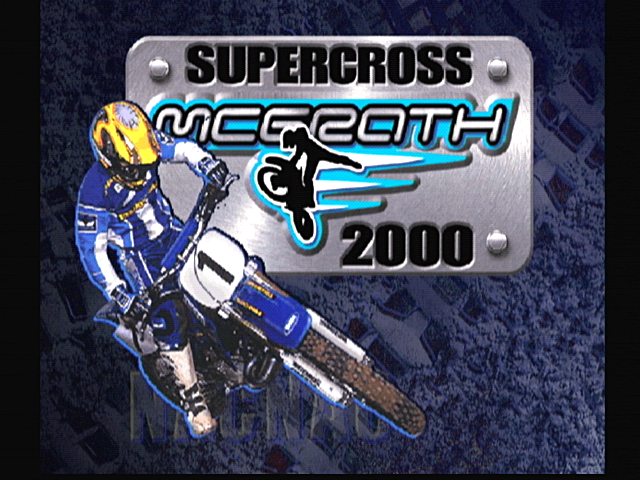 Jeremy McGrath Supercross 2000 (Dreamcast) screenshot: Title Screen