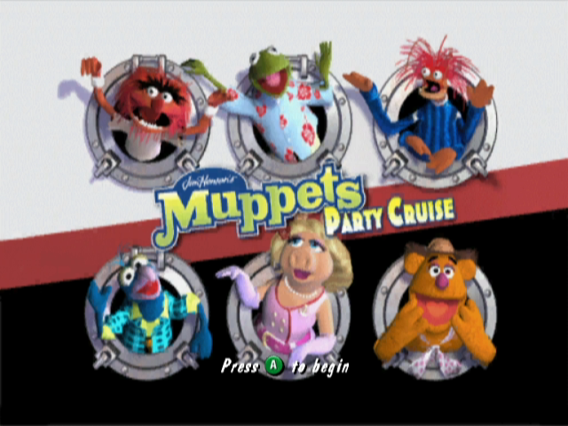 Jim Henson's Muppets Party Cruise (GameCube) screenshot: Title Screen