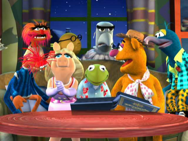 Jim Henson's Muppets Party Cruise (GameCube) screenshot: I guess they couldn't afford the real muppets for the intro.