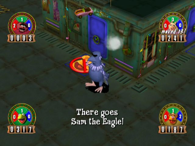 Jim Henson's Muppets Party Cruise (GameCube) screenshot: Everybody's least favorite muppet