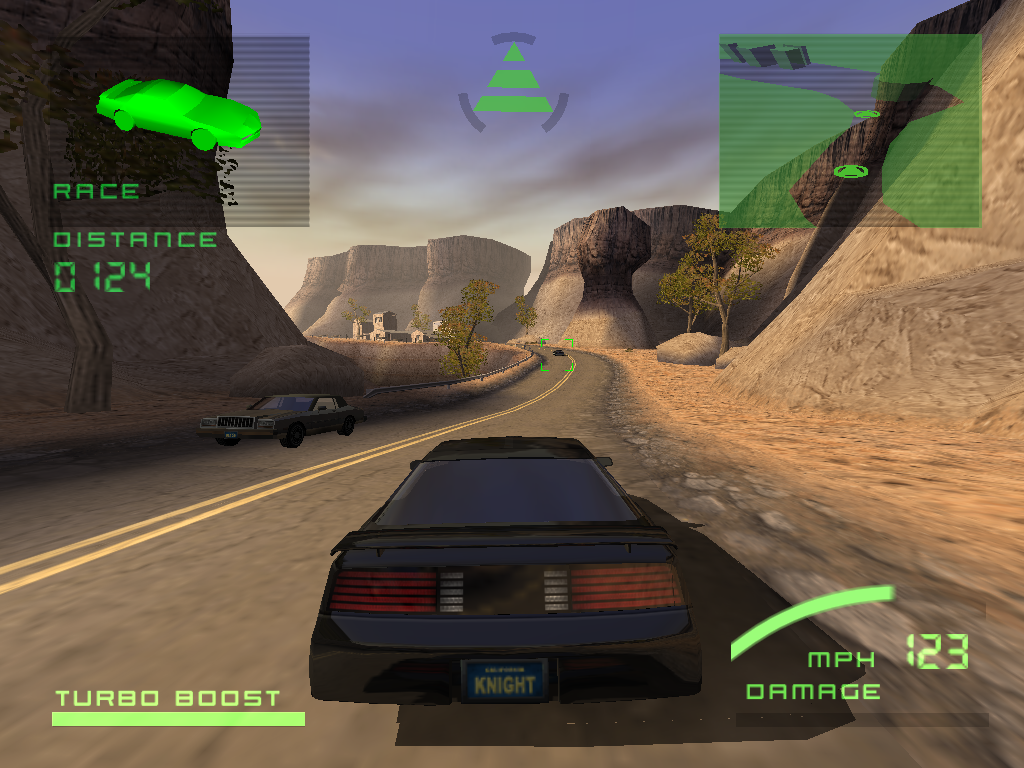 Knight Rider: The Game (Windows) screenshot: Chasing after KARR
