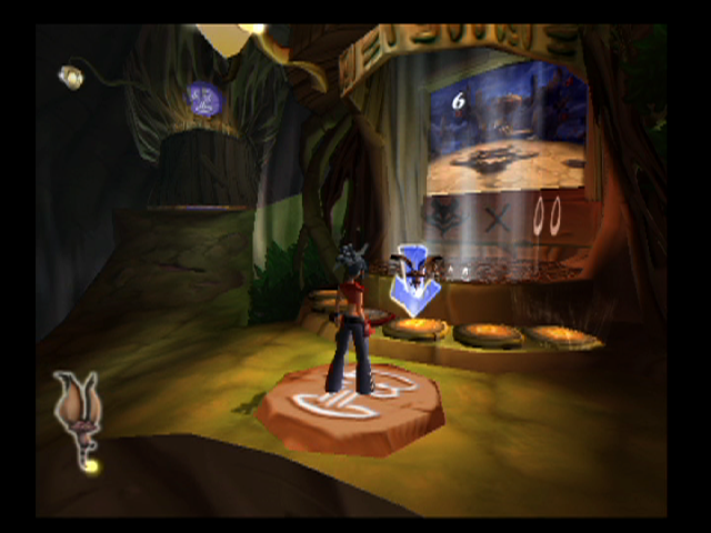 Kya: Dark Lineage (PlayStation 2) screenshot: Use these devices to be transported to different areas