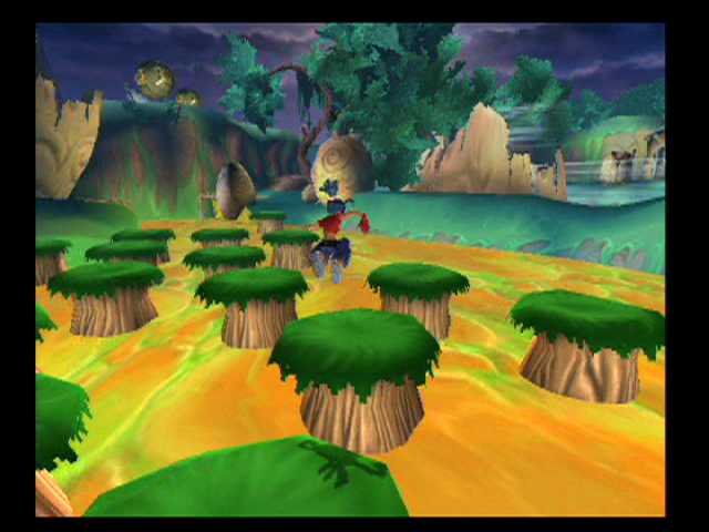 Kya: Dark Lineage (PlayStation 2) screenshot: That orange water looks deadly, don't mistime your jumps!