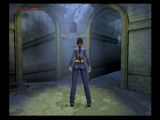 Lara Croft: Tomb Raider - The Angel of Darkness (PlayStation 2) screenshot: Now which way should I go here?
