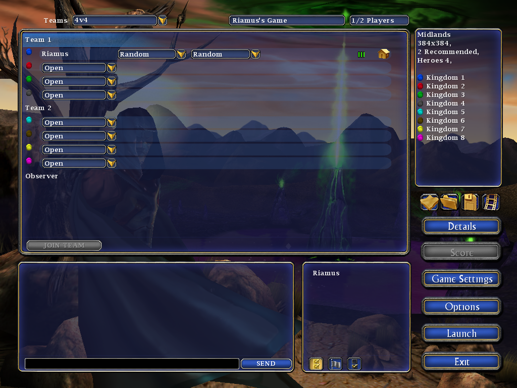 Kohan II: Kings of War (Windows) screenshot: Setting up a multiplayer game