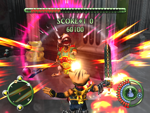 Legend of Kay (PlayStation 2) screenshot: Visiting laughing Tak