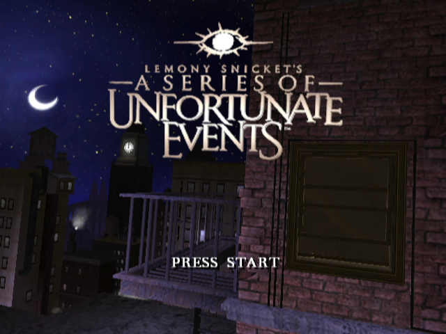 Lemony Snicket's A Series of Unfortunate Events (GameCube) screenshot: Title Screen